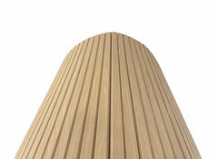 Real wood veneer oak slat wall panel detail