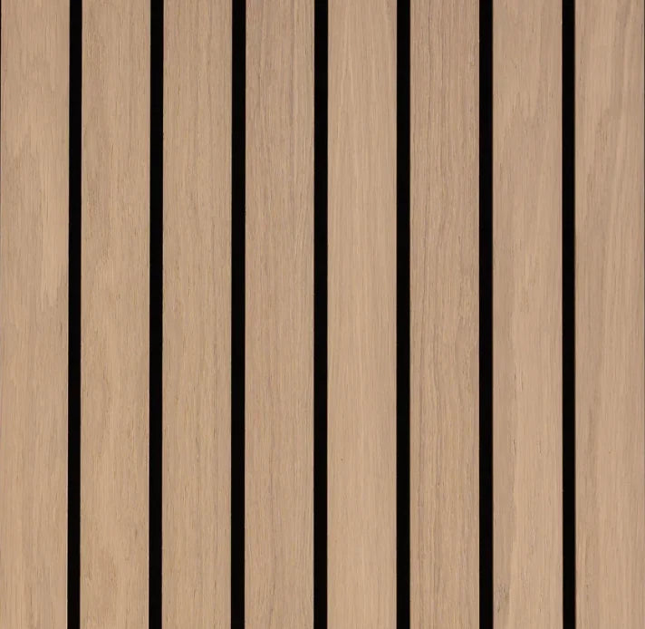 Premium Oak wide slat wood veneer acoustic wall panels