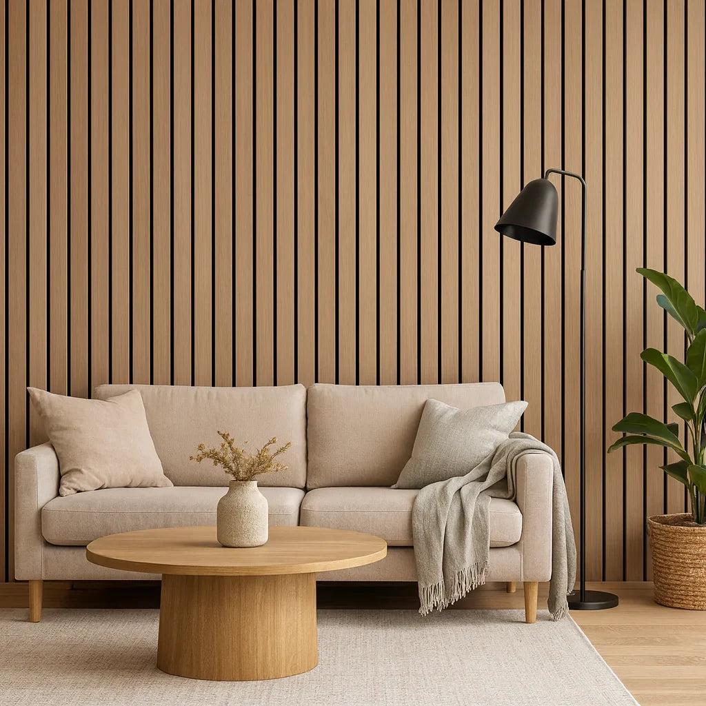 Premium Oak wood veneer acoustic wall panel