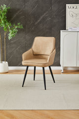 Ola beige ceramic dining table with Palermo dining chairs