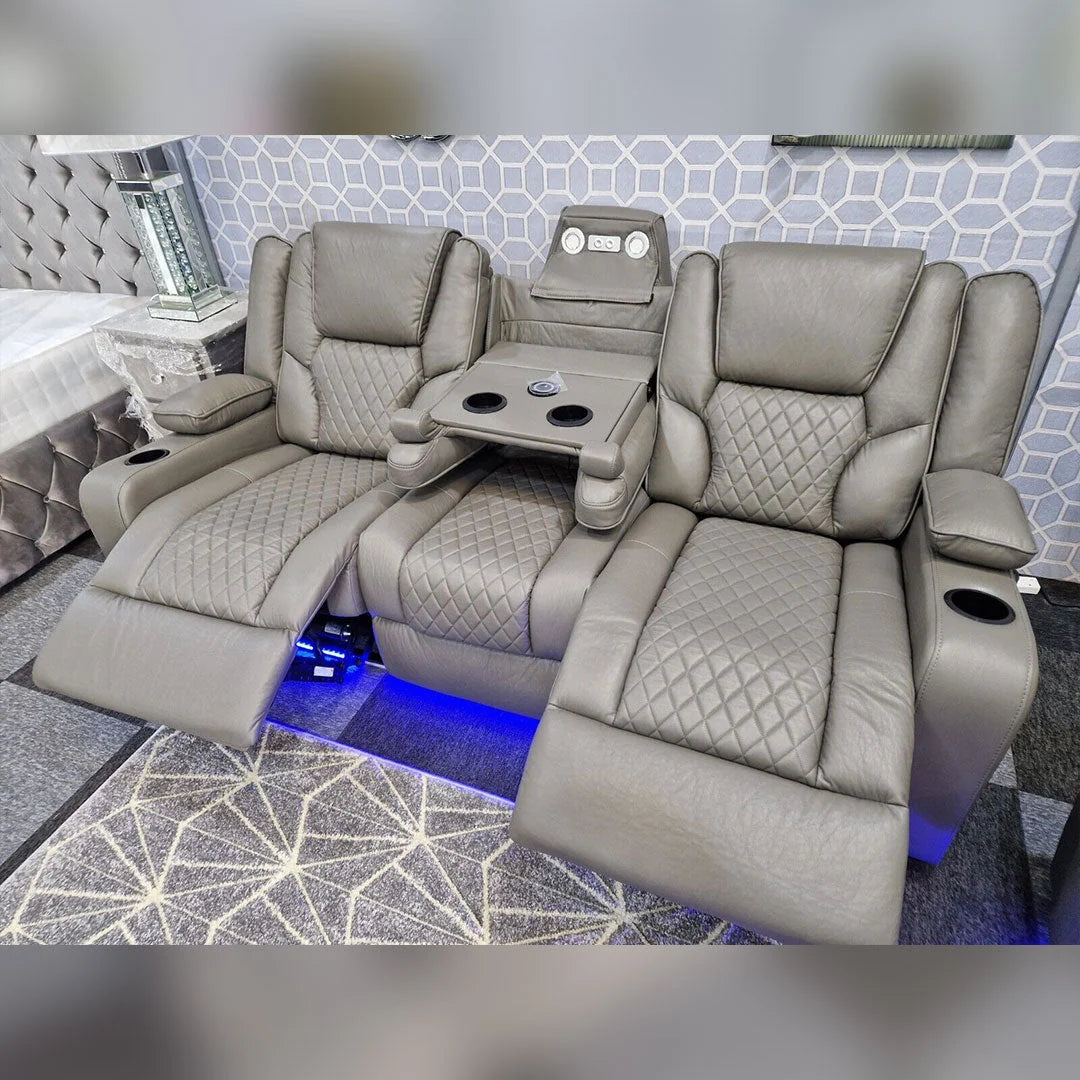 Orla air leather home cinema recliner sofa