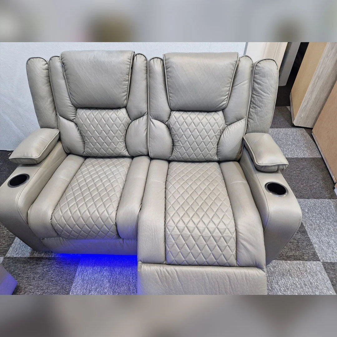 Orla recliner sofa with integrated cup holders