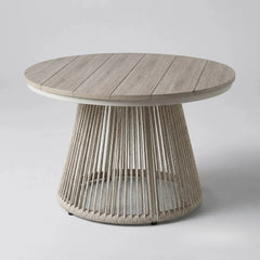Luxury outdoor lounge furniture with cushioned seating and matching coffee table for modern gardens