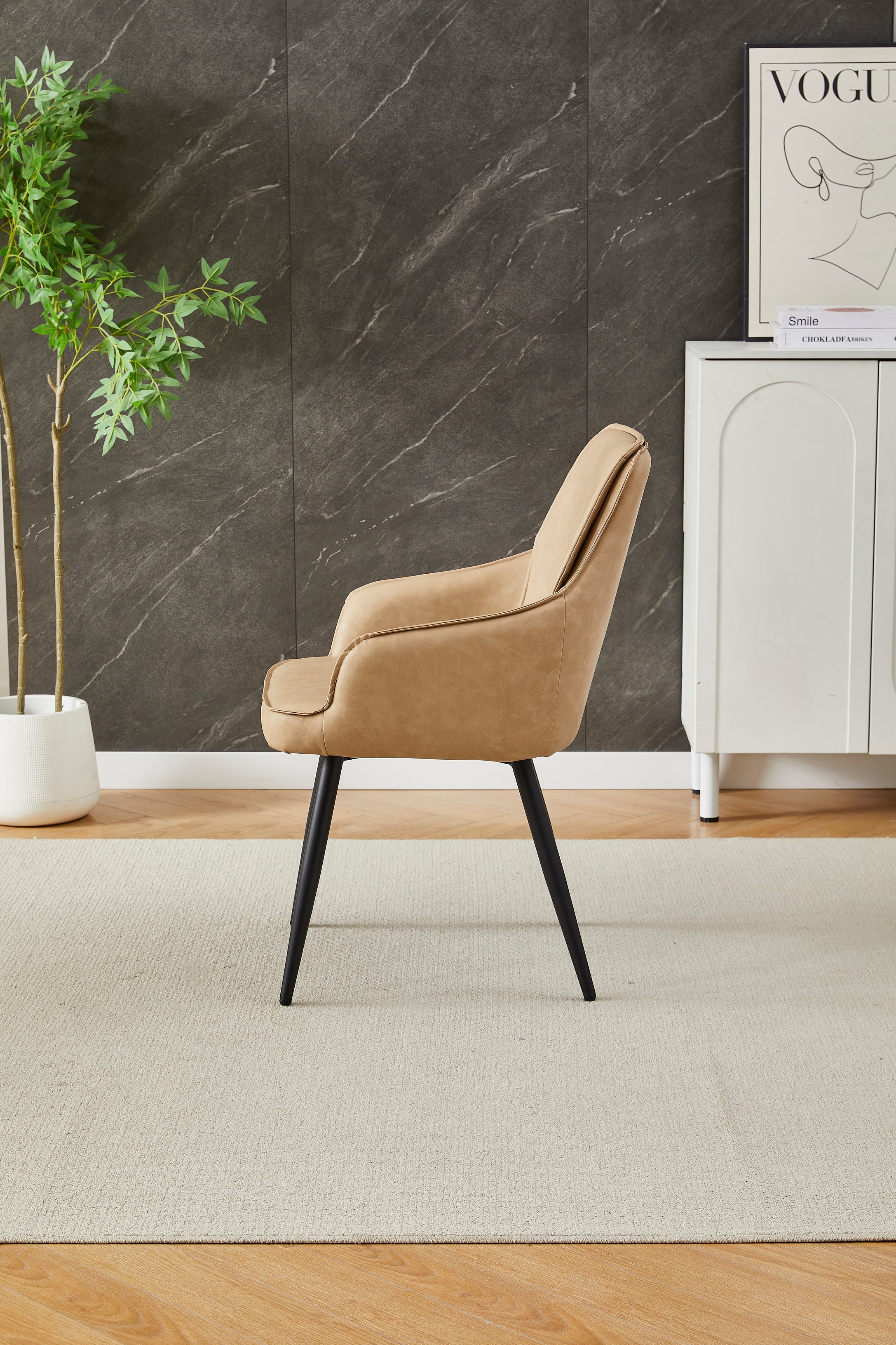 Ola beige dining table and chairs for modern UK dining room