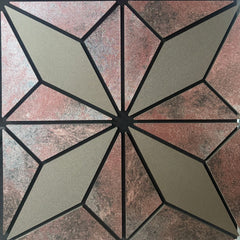 Premium brown geometric acoustic wall panelling