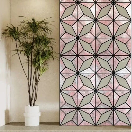 Premium geometric brown acoustic wall panel