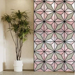 Premium geometric brown acoustic wall panel