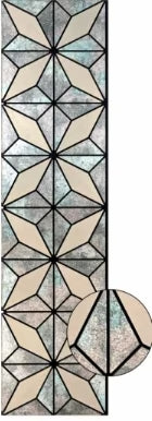 Premium grey acoustic wall panel with geometric design