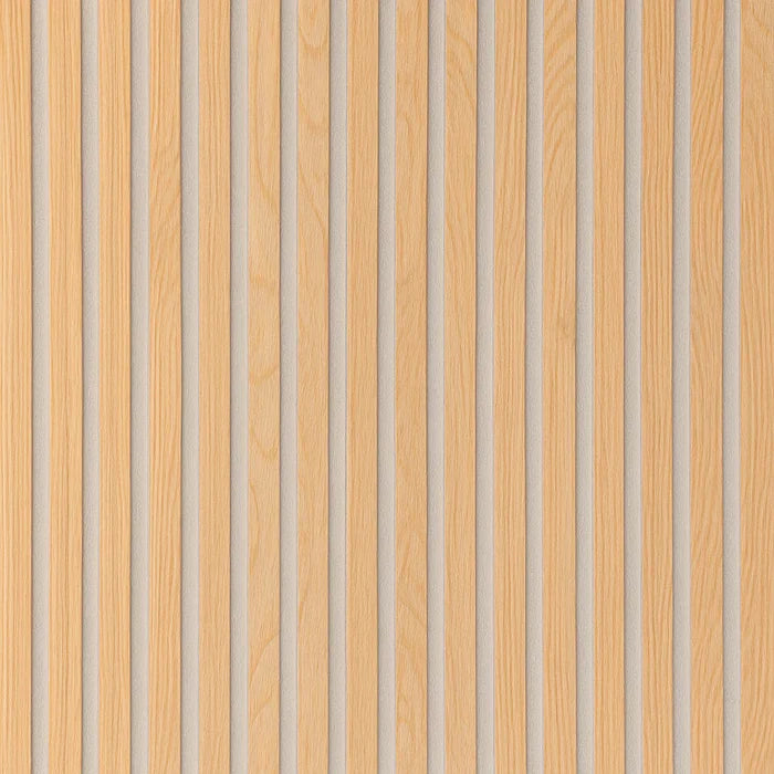 Premium oak acoustic wall panelling with grey felt