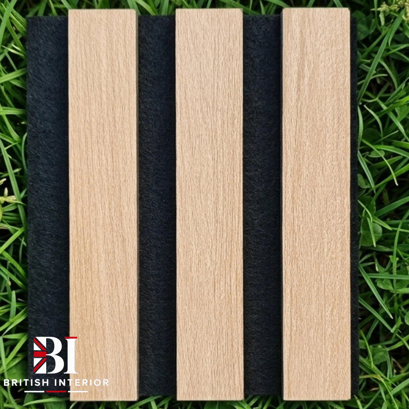 Natural Oak real wood acoustic wall panel sample