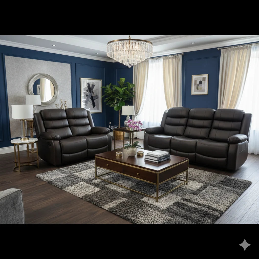 Ross 3+2 recliner sofa for modern living room