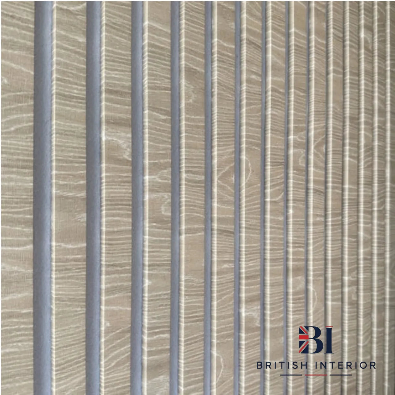Shadow Oak 3-sided acoustic slatted wall panel
