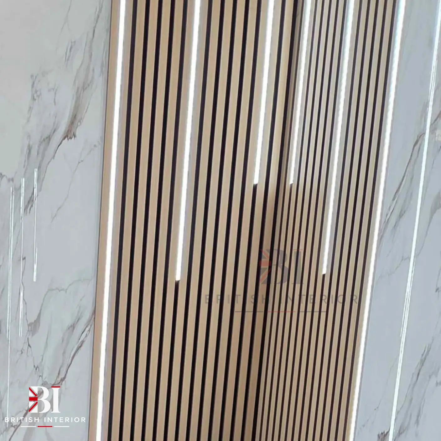  Six-piece LED lighting kit for wall panels
