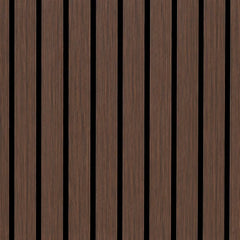 Smoked Oak wide slat wall panelling