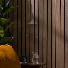 Smoked Oak wood veneer acoustic wall panel