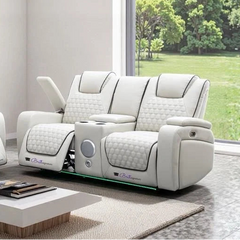 Sofia 3+2 Seater Leather Electric Recliner Sofa Set