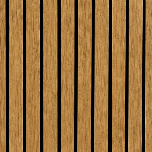 Teak Oak acoustic feature wall panel