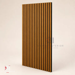 Teak Oak acoustic wall panel in a 240cm height format