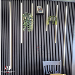 Six-strip LED lighting kit for decorative wall panels