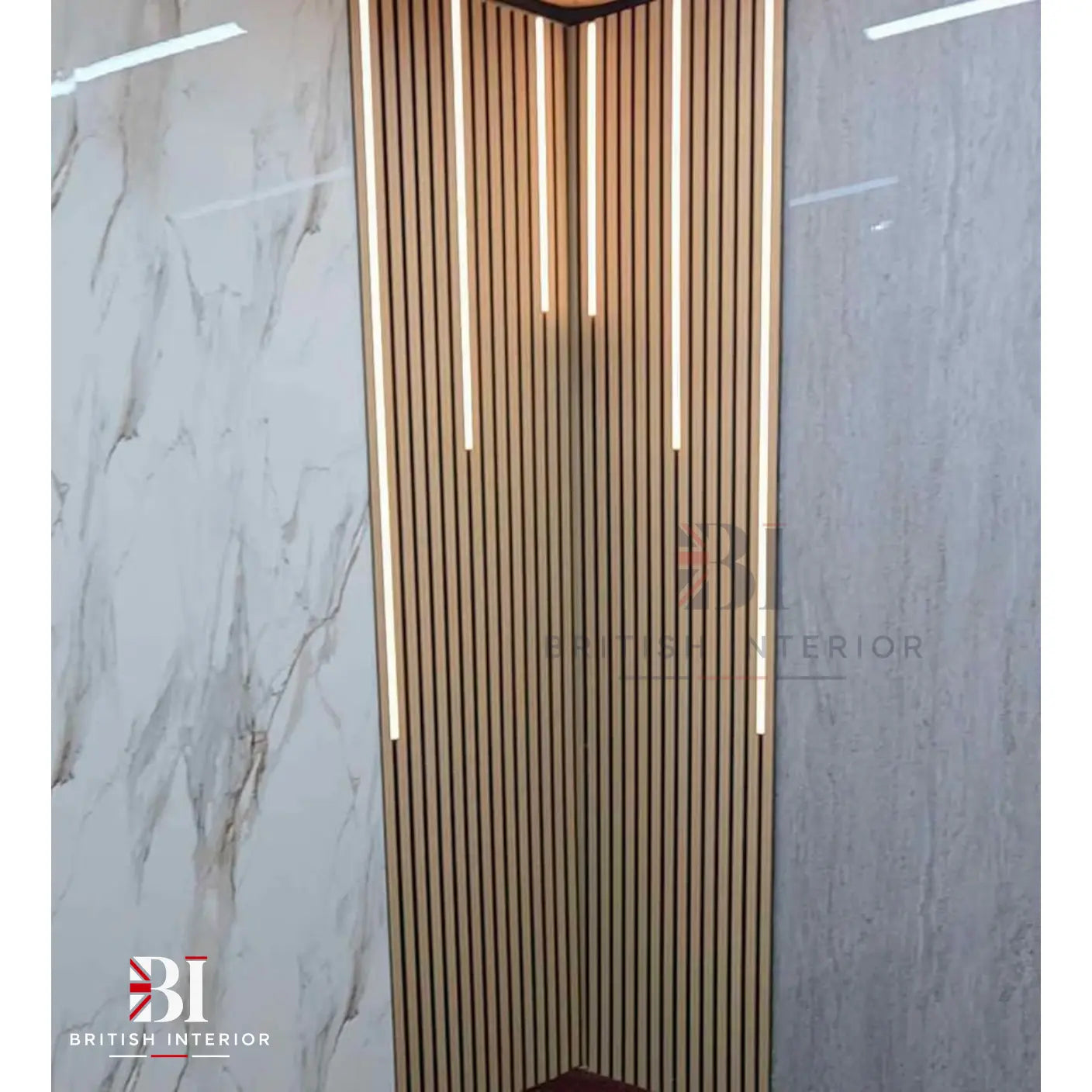 LED lighting accessory for decorative wall panelling