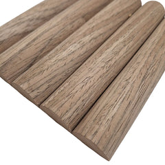 Walnut fluted wall panel with natural wood veneer detail