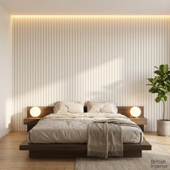 white-acoustic-slat-wall-bedroom