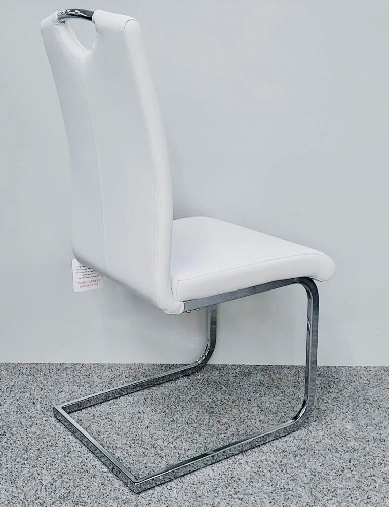 Modern dining chair with soft PU upholstery designed for everyday comfort