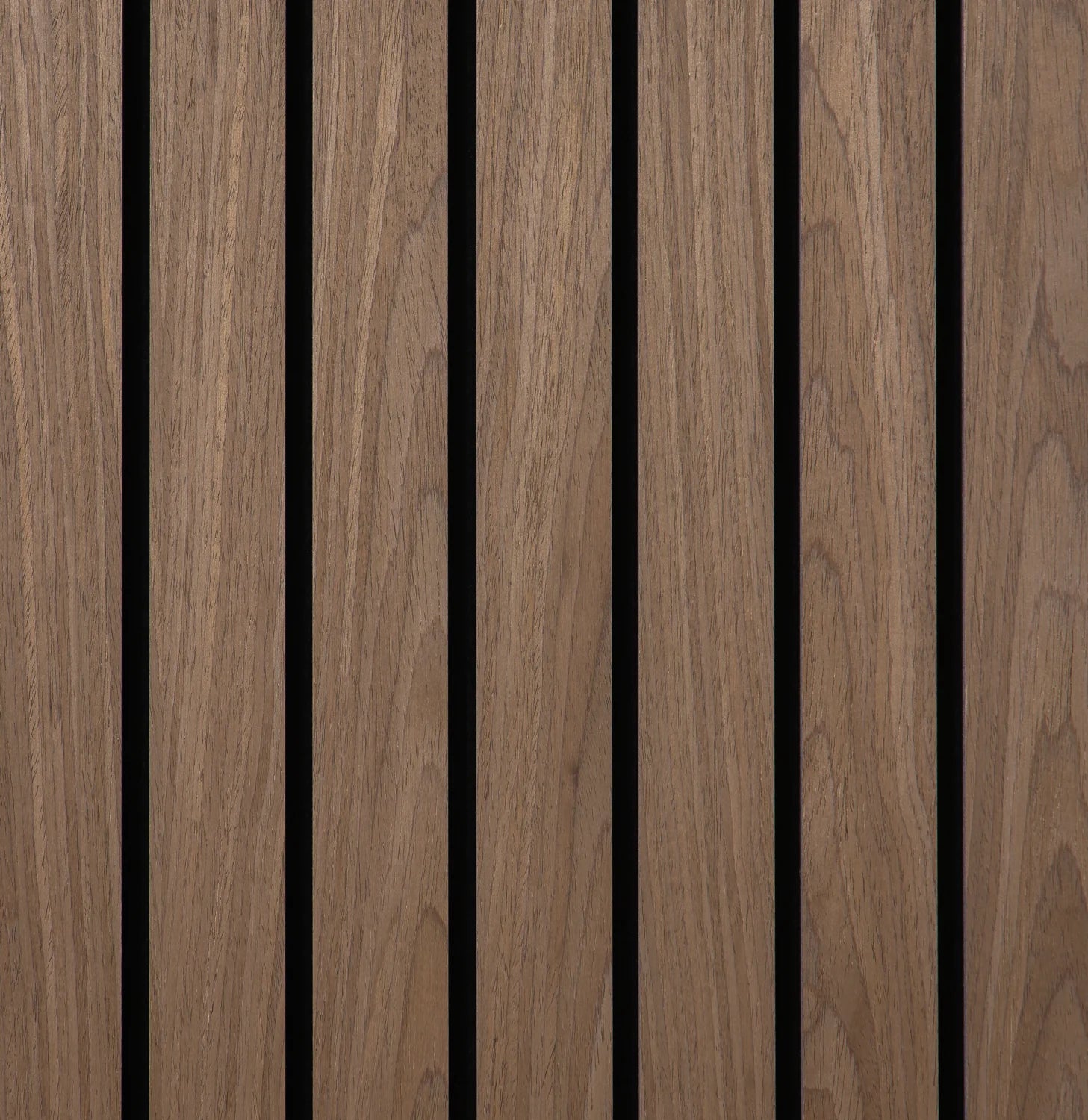 Wide Slat 3-sided Smoked Oak wall panel